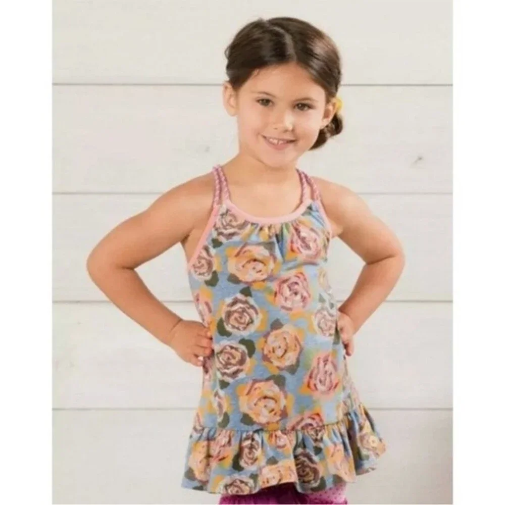 Matilda Jane Girls Twister Tank Adventure Begins in Size 10 Floral Print